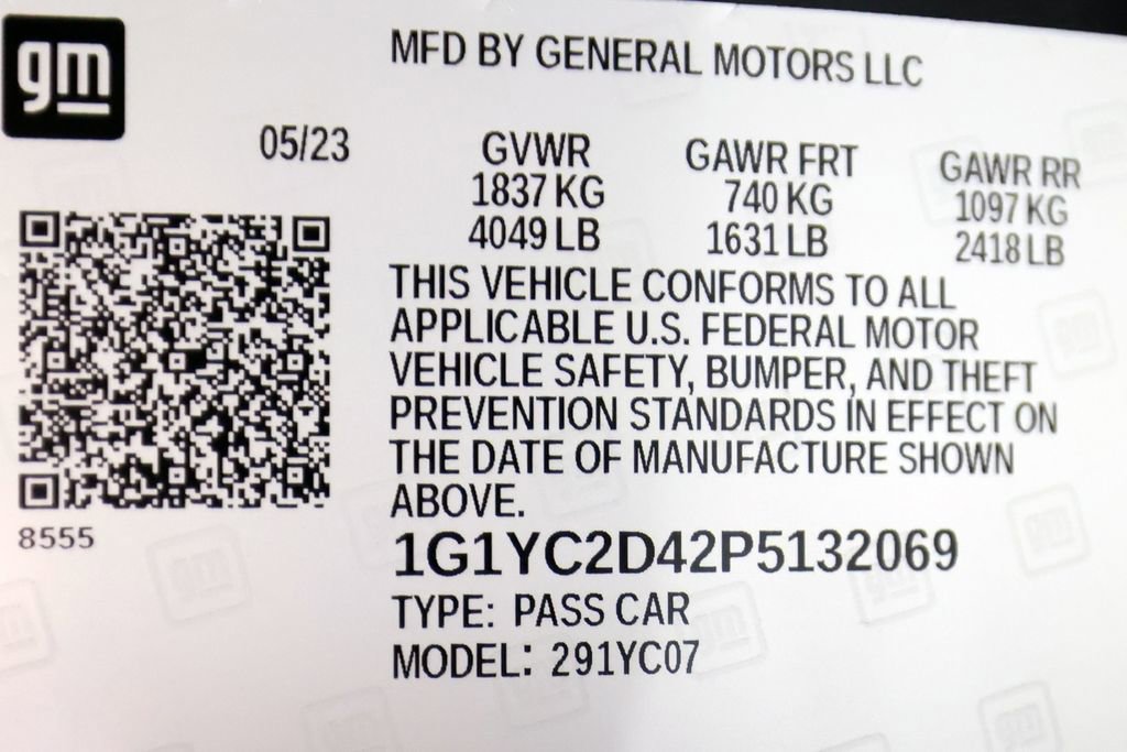 Used 2023 Chevrolet Corvette Stingray w/ Stealth Interior Trim Package image 49