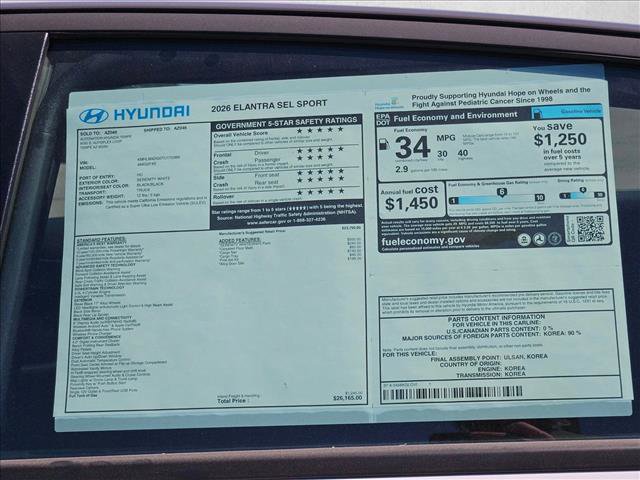 New 2026 Hyundai Elantra Sport image 16