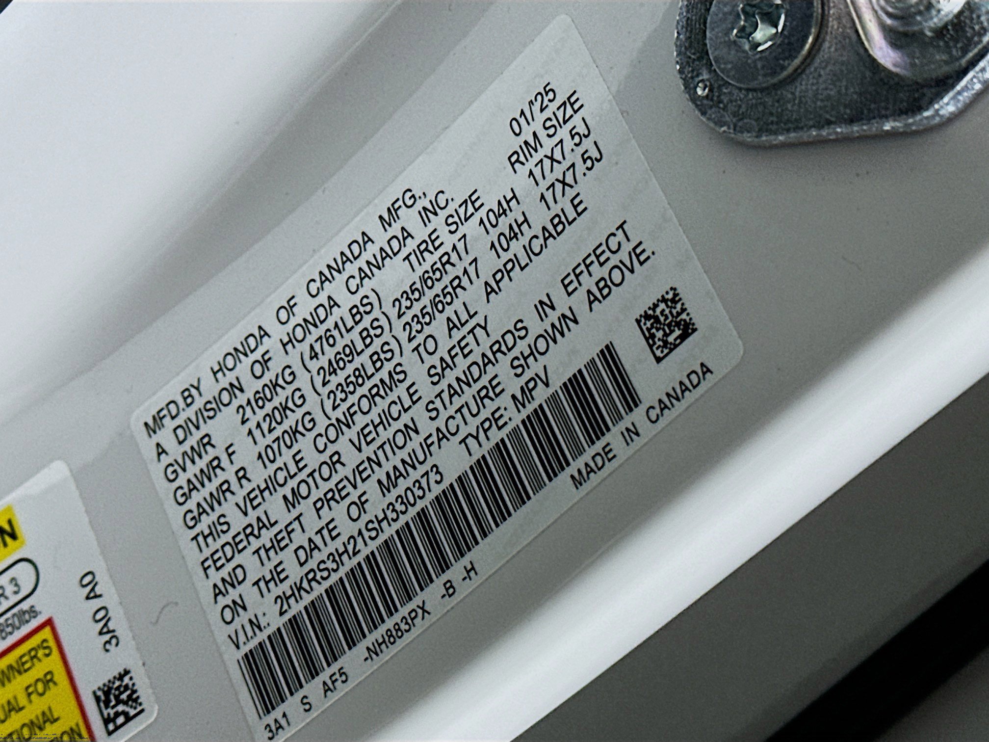 Used 2025 Honda CR-V LX image 12