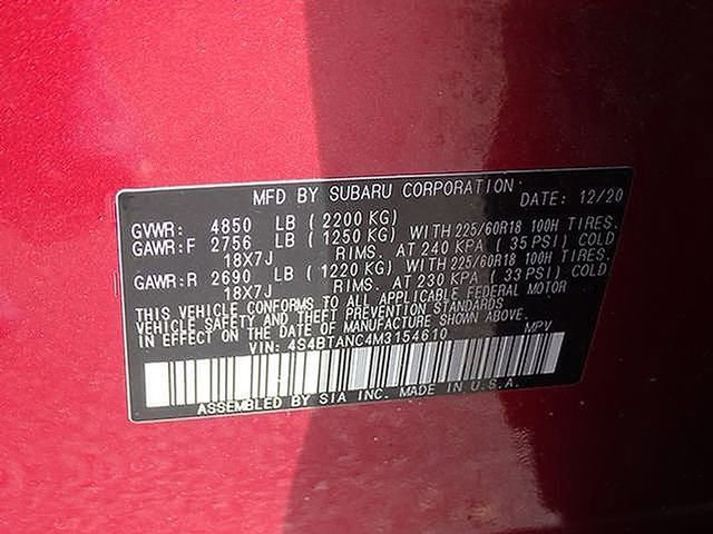 Used 2021 Subaru Outback Limited image 22