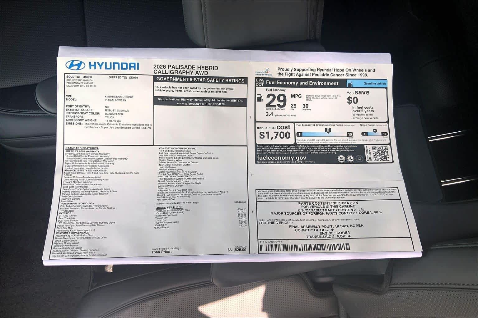 New 2026 Hyundai Palisade Calligraphy AWD/4WD image 18