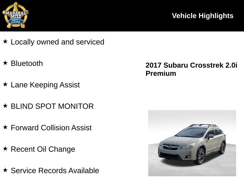 Used 2017 Subaru Crosstrek 2.0i Premium w/ Popular Package #2 image 2