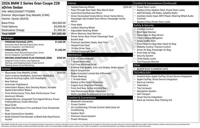 Used 2026 BMW 228i xDrive w/ Premium Package image 45