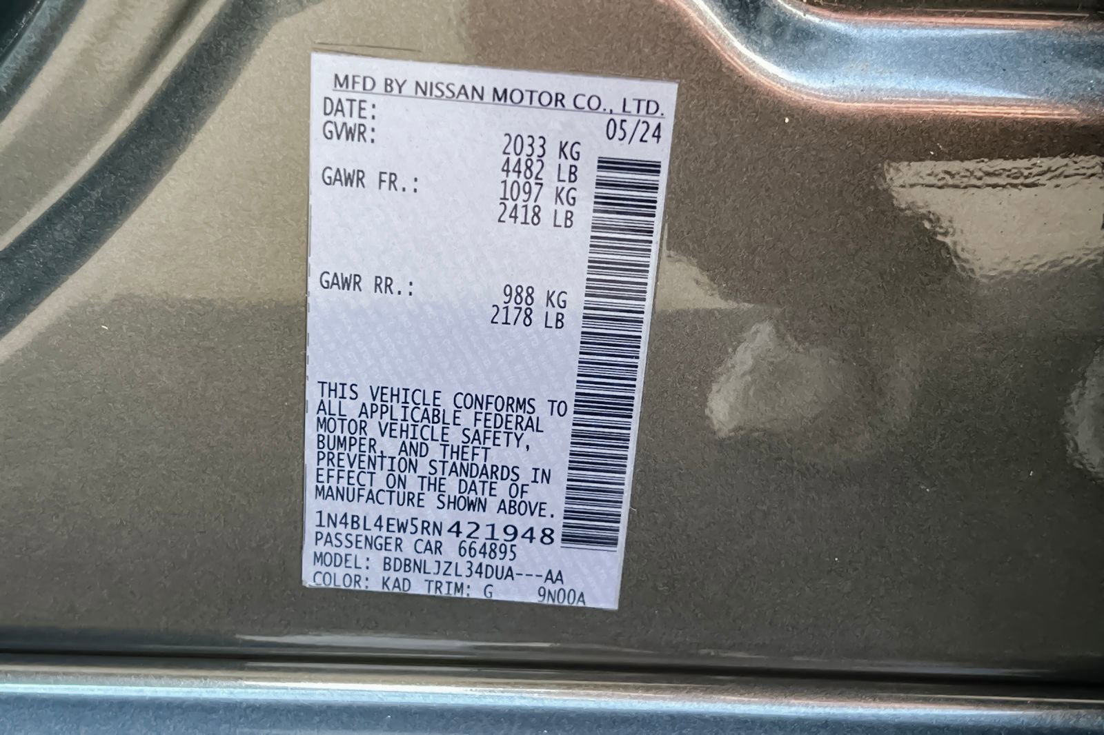 Used 2024 Nissan Altima 2.5 SL image 40