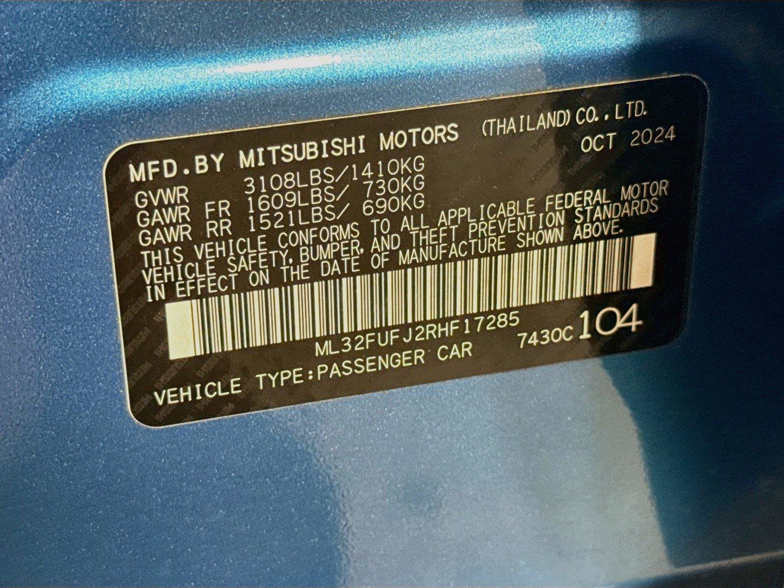 Used 2024 Mitsubishi Mirage G4 LE FWD image 19