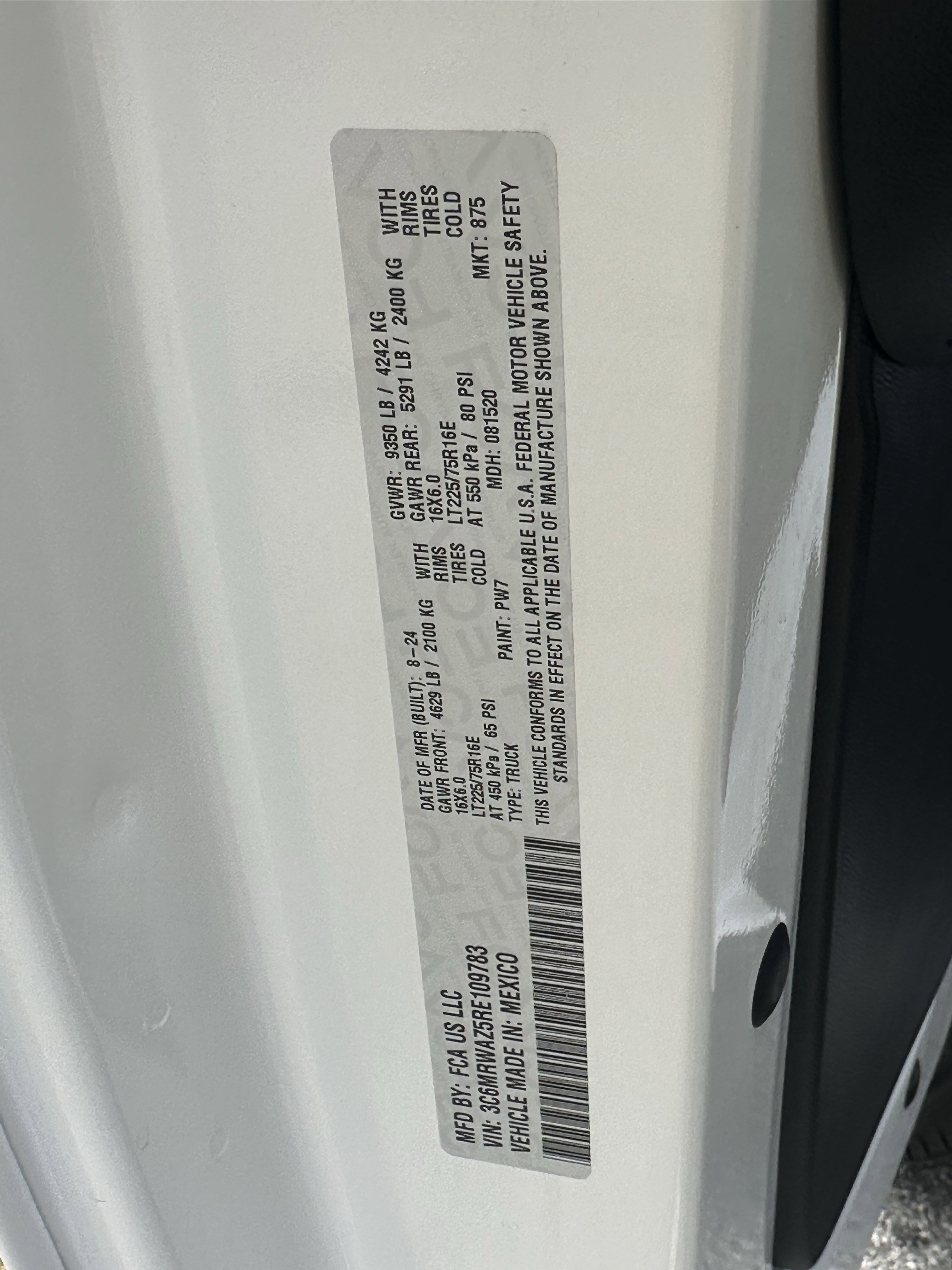 Used 2024 RAM ProMaster 3500 w/ Delivery Van Package image 30