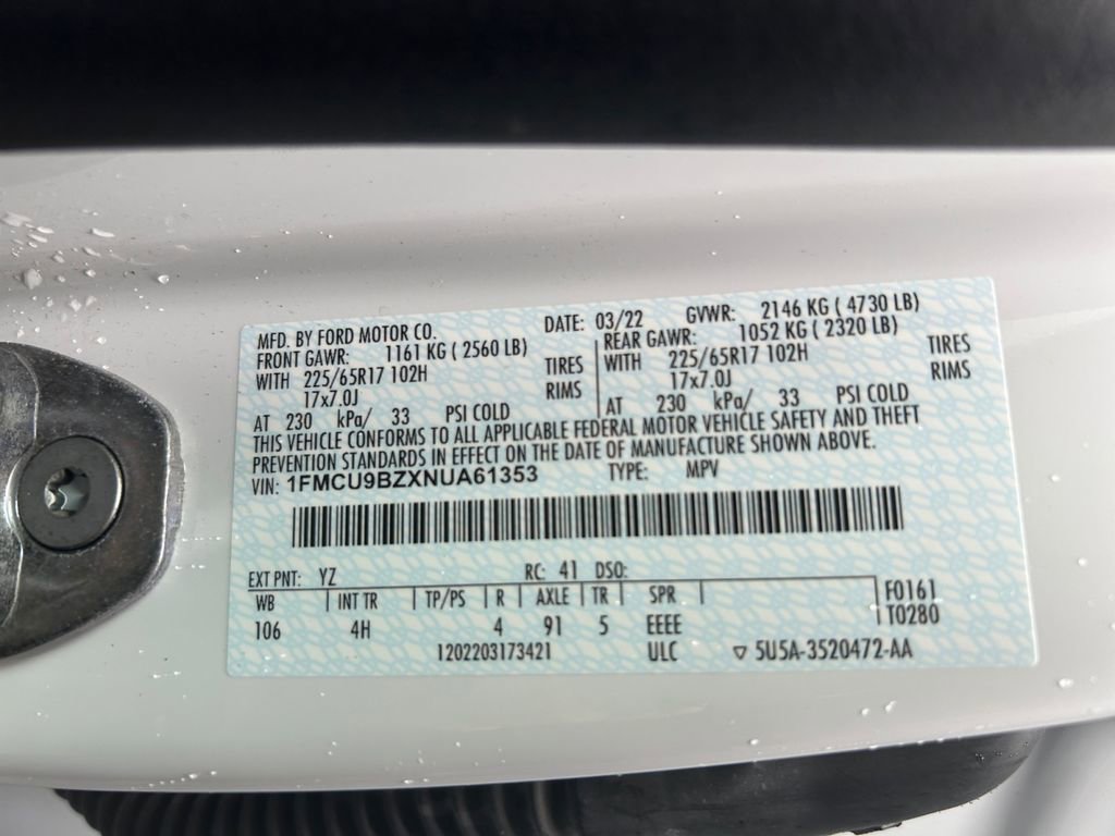 Used 2022 Ford Escape SE AWD/4WD image 37