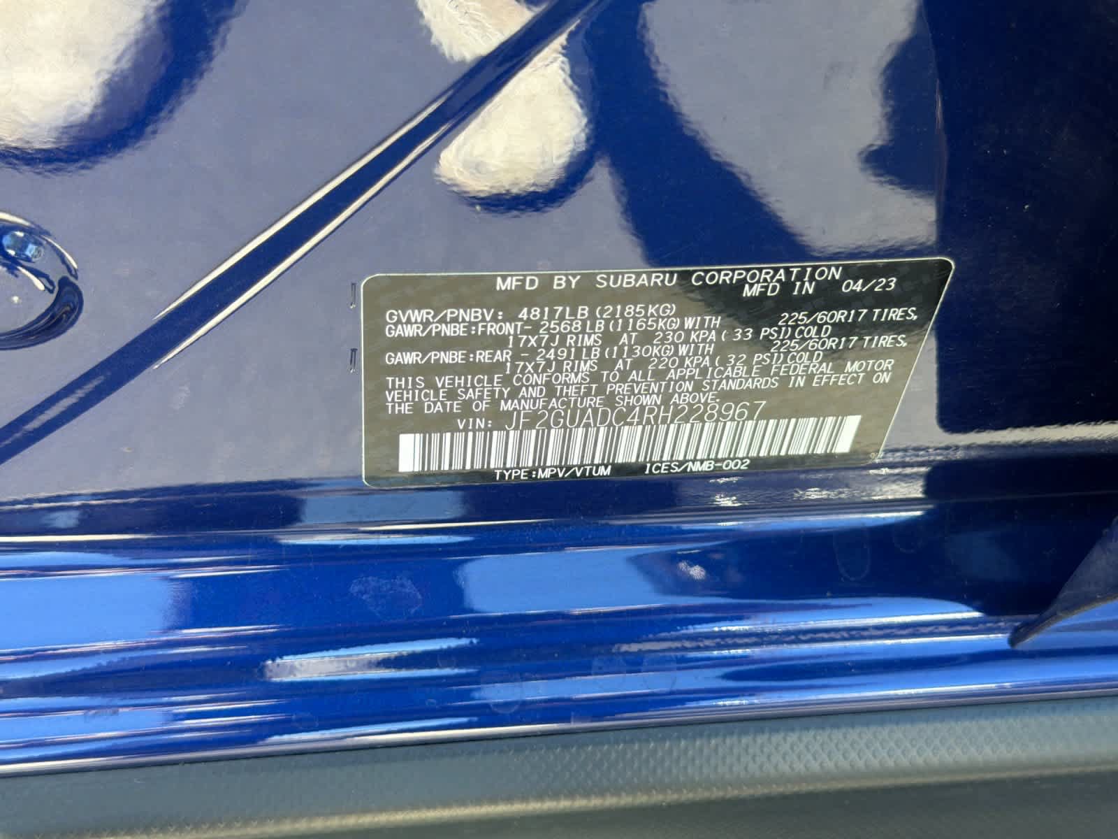 Used 2024 Subaru Crosstrek 2.0i Premium AWD/4WD image 60