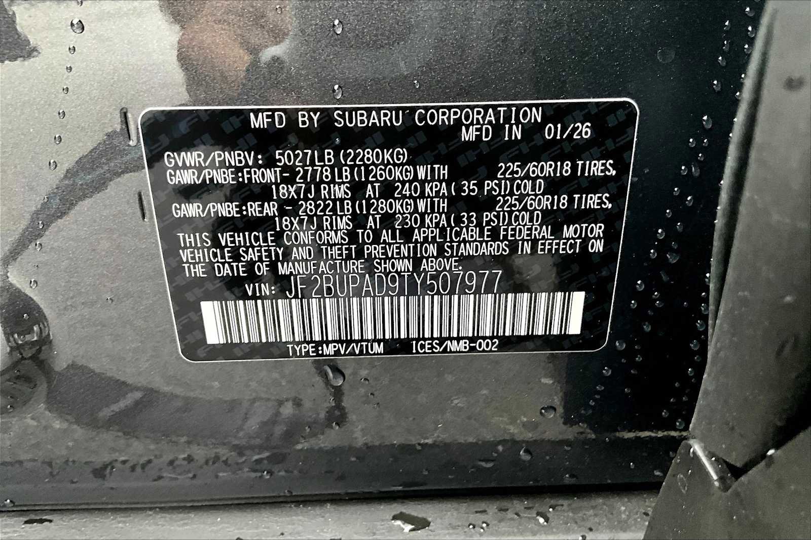 New 2026 Subaru Outback Premium image 19