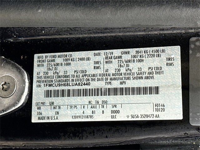 Used 2020 Ford Escape SEL image 32