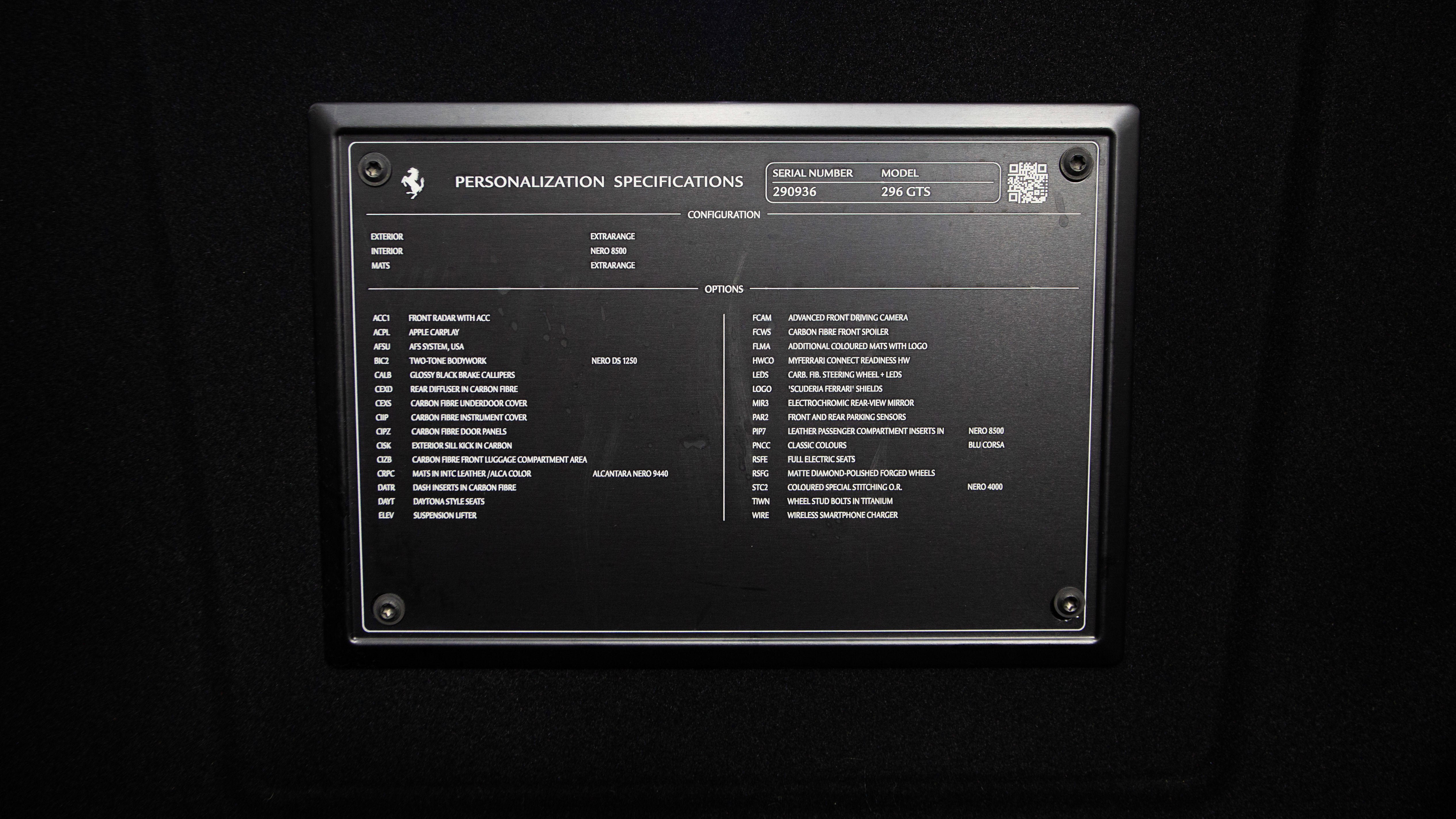 Certified 2023 Ferrari 296 GTS RWD image 52