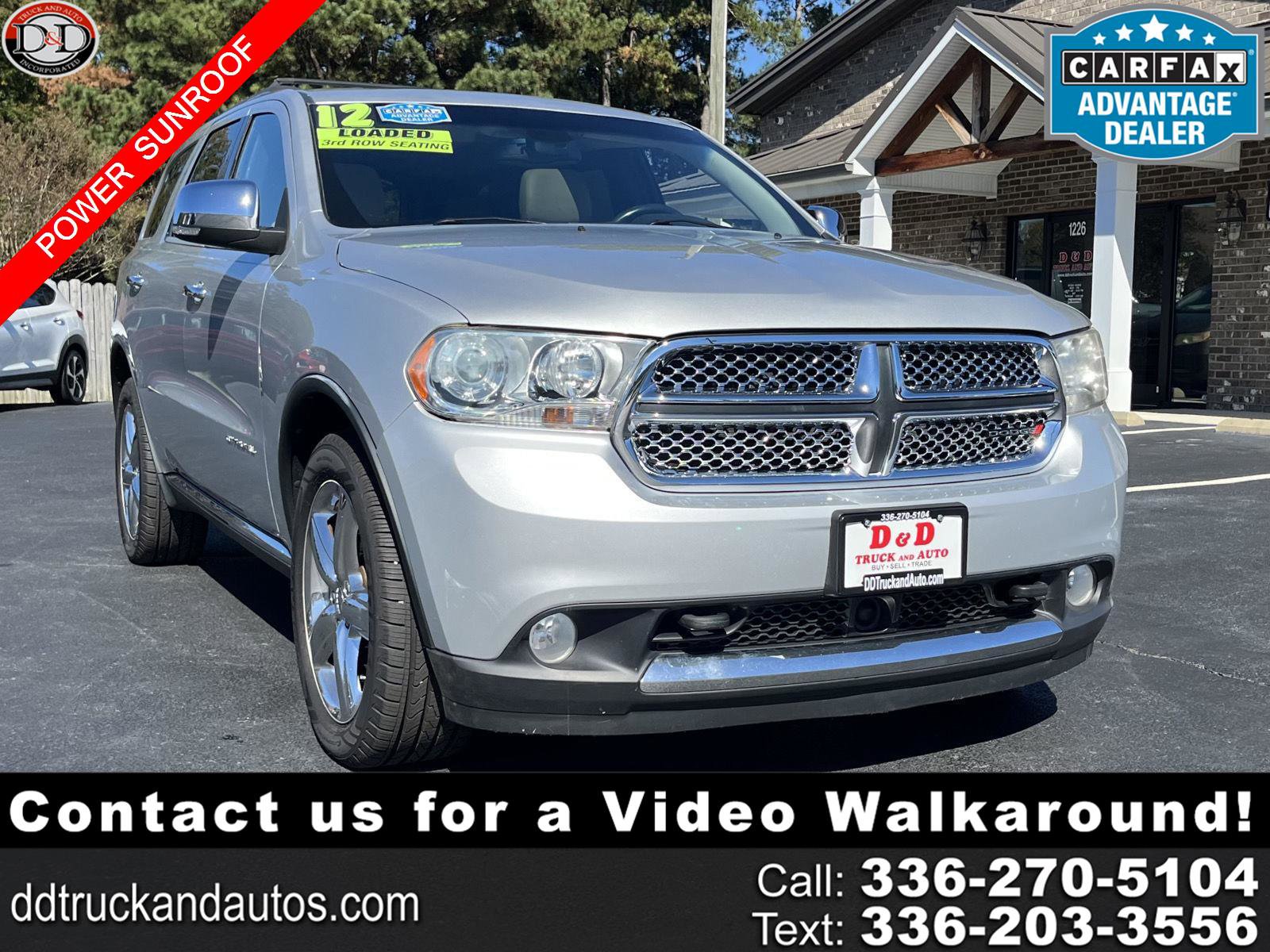 Used 2012 Dodge Durango Citadel w/ Trailer Tow Group IV