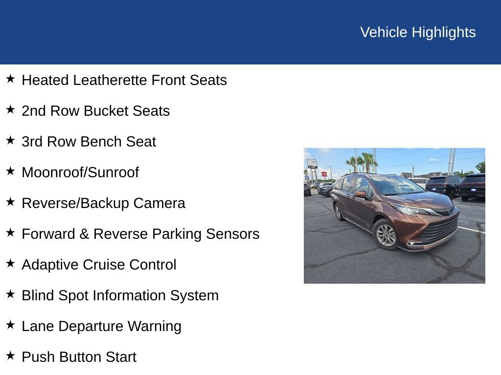 Used 2021 Toyota Sienna XLE AWD/4WD image 11