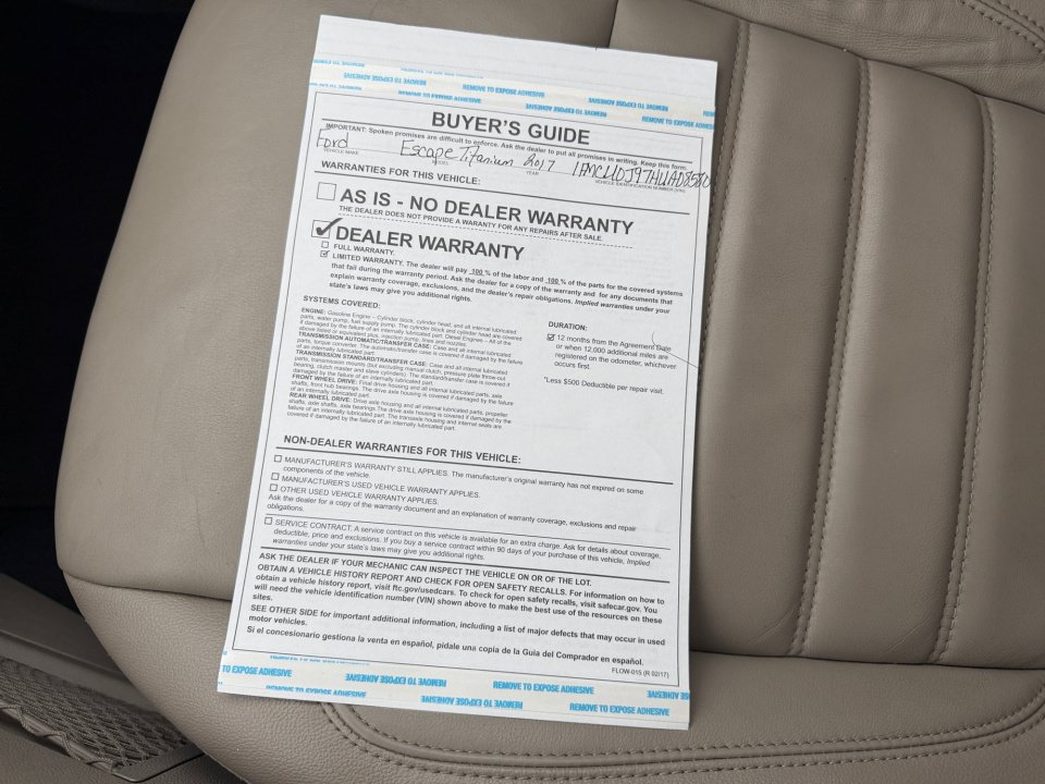 Used 2017 Ford Escape Titanium FWD image 33