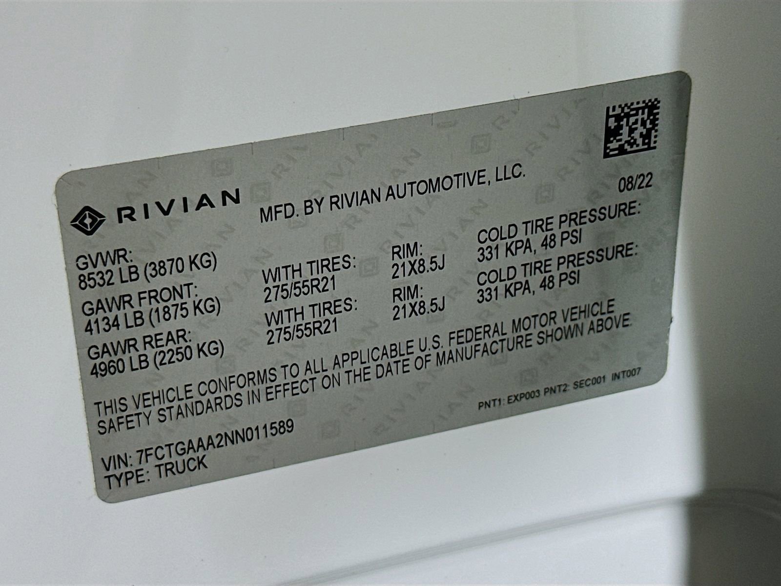 Used 2022 Rivian R1T Adventure AWD/4WD image 31