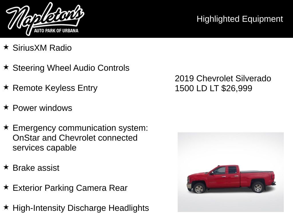 Used 2019 Chevrolet Silverado 1500 LT AWD/4WD image 3