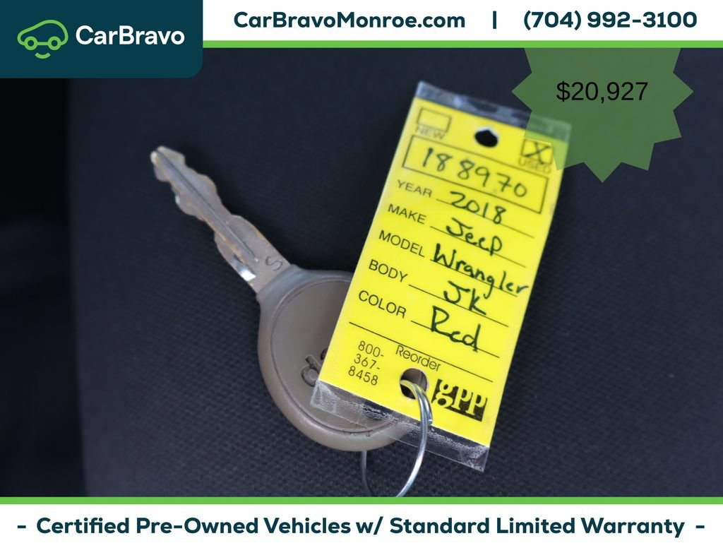 Used 2018 Jeep Wrangler Unlimited Sport w/ Connectivity Group AWD/4WD image 47
