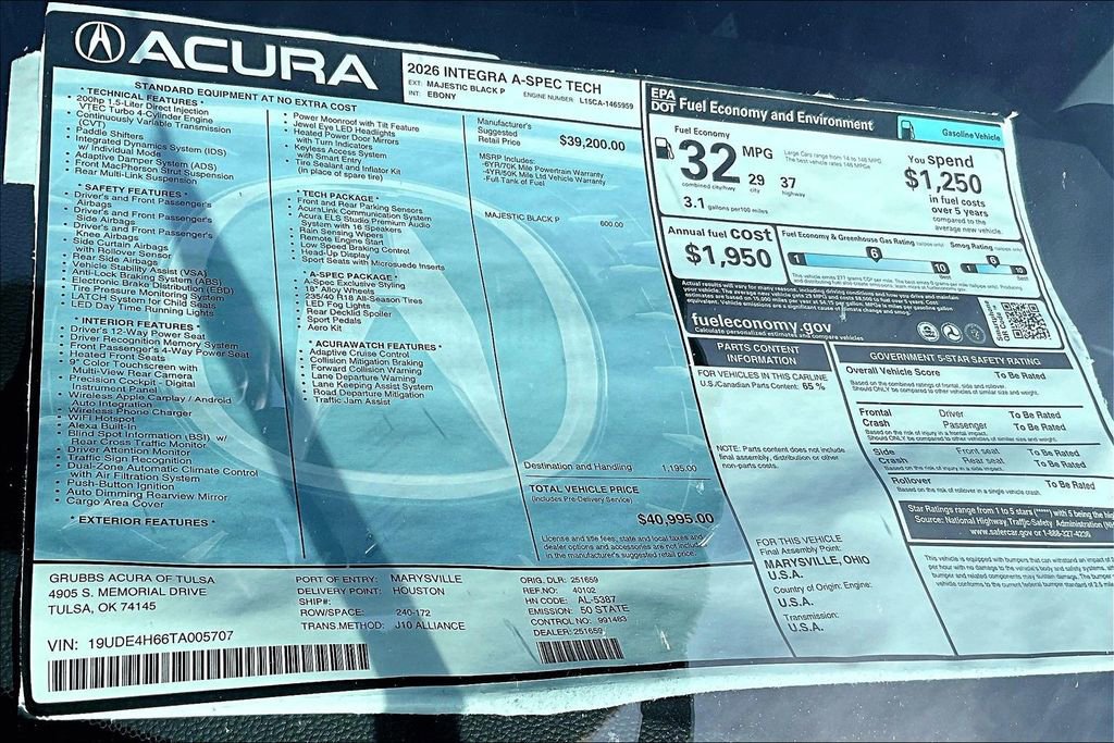 New 2026 Acura Integra A-Spec image 41