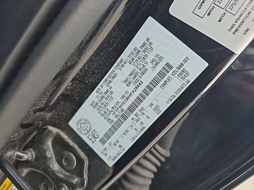 Used 2017 Ford F150 Platinum w/ Max Trailer Tow Package AWD/4WD image 15
