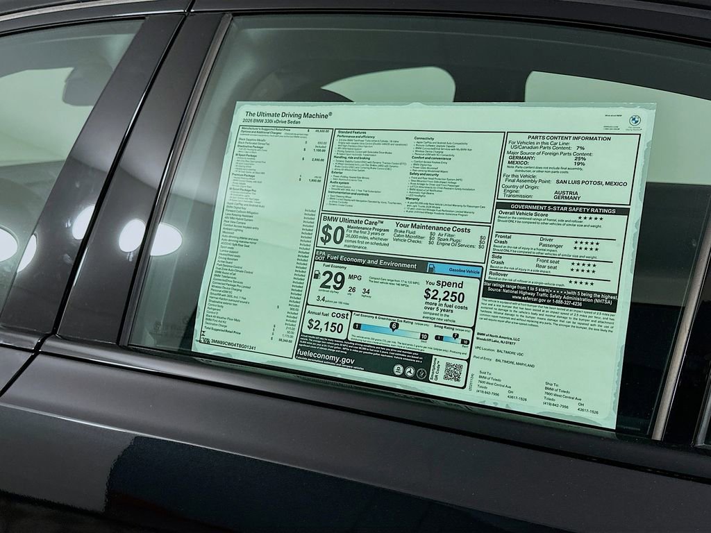 New 2026 BMW 330i xDrive Sedan w/ M Sport Package image 12