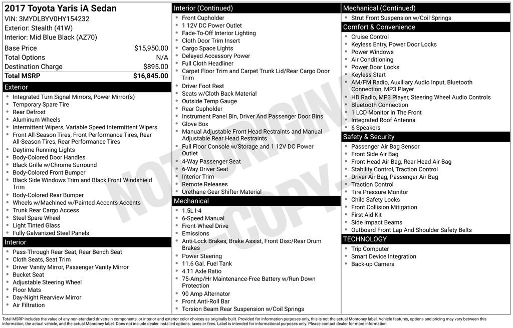 Used 2017 Toyota Yaris iA image 36