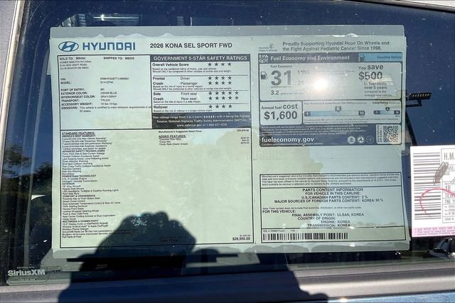 New 2026 Hyundai Kona SEL Sport image 14