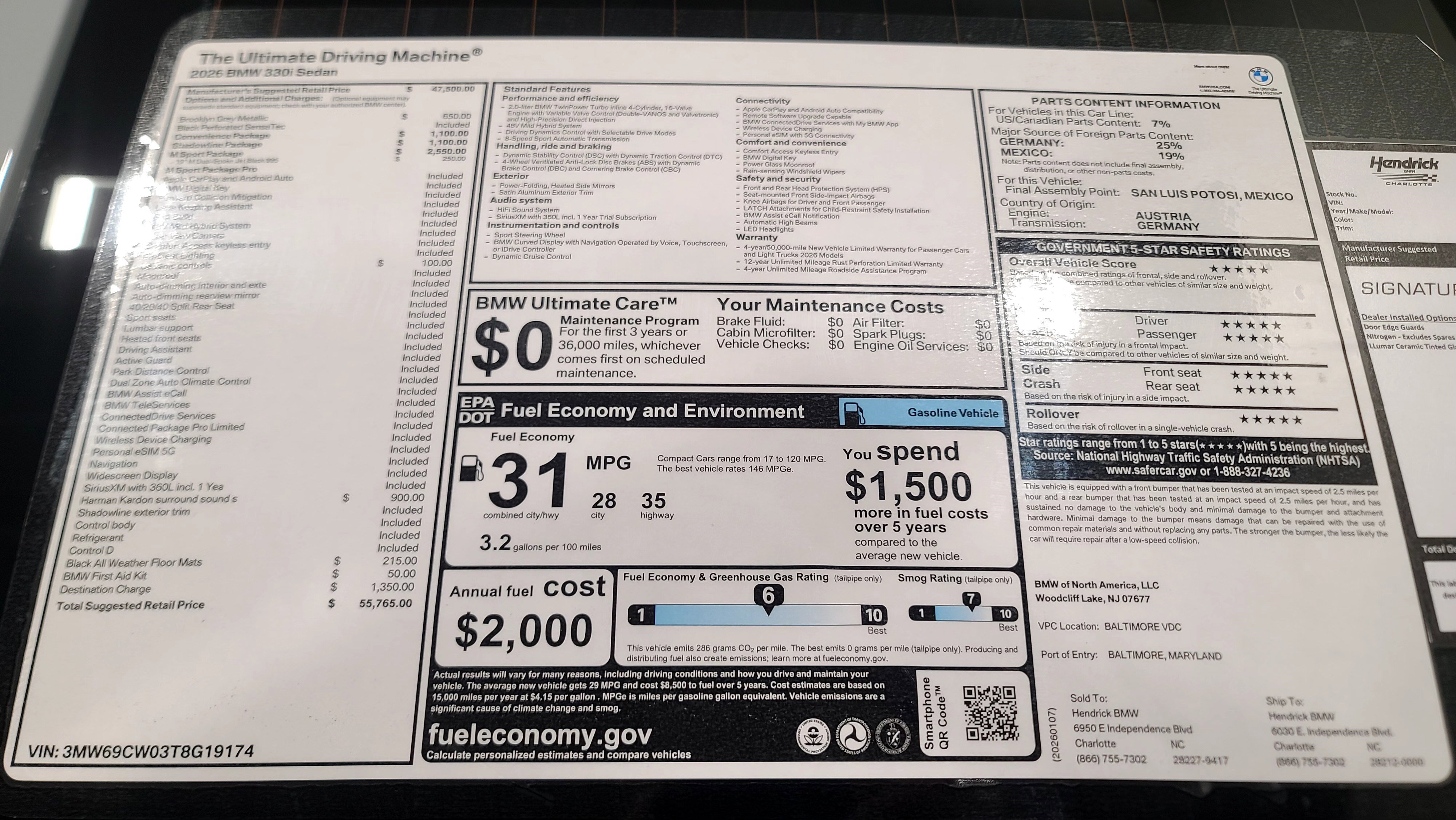 New 2026 BMW 330i Sedan w/ M Sport Package image 31