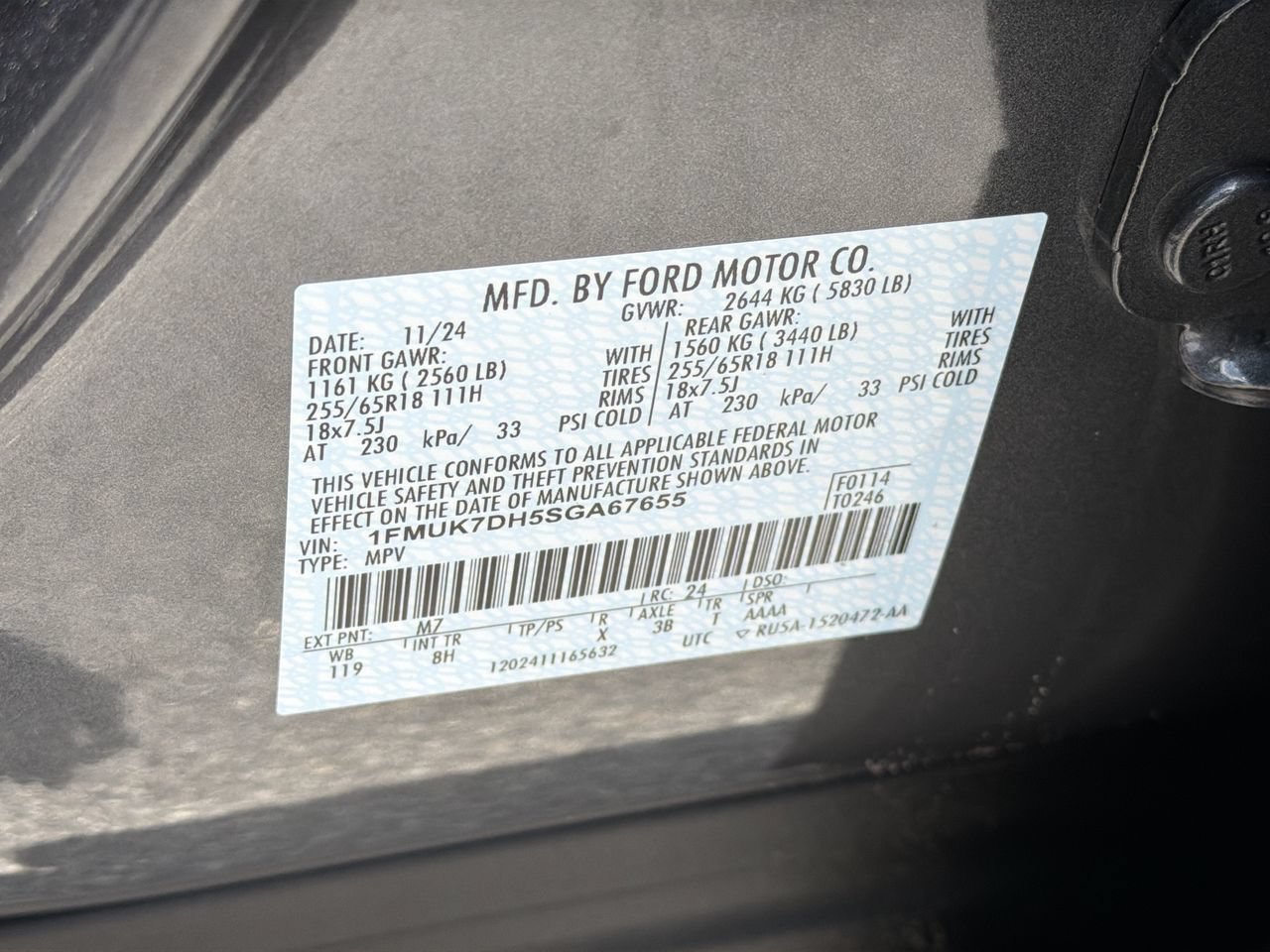 Certified 2025 Ford Explorer Active RWD image 34