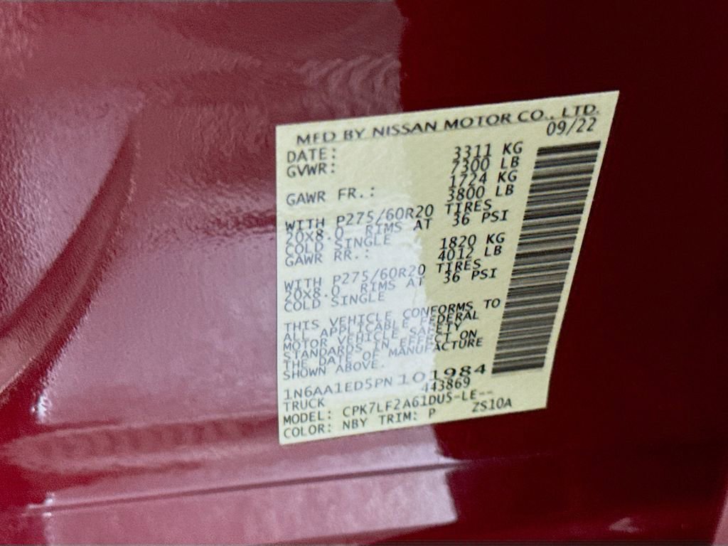 Certified 2023 Nissan Titan Platinum Reserve w/ Off Road Protection Package image 35