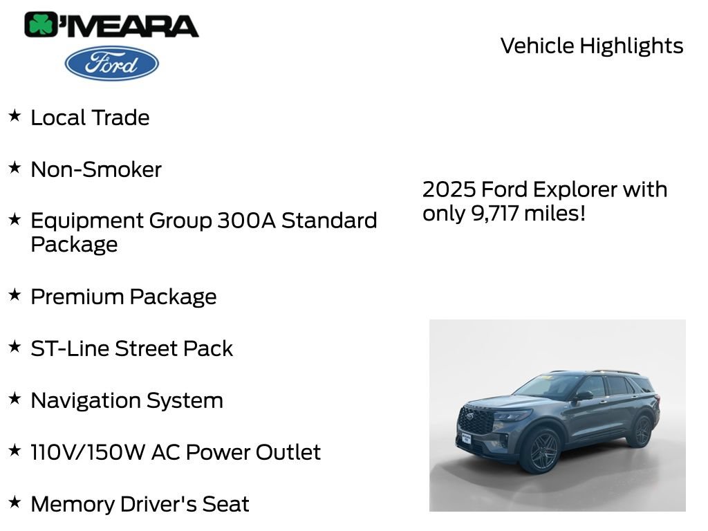 Used 2025 Ford Explorer ST-Line w/ Premium Package AWD/4WD image 8