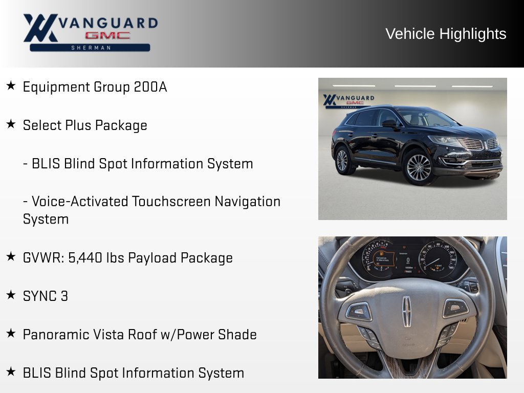 Used 2018 Lincoln MKX Select w/ Select Plus Package FWD image 5