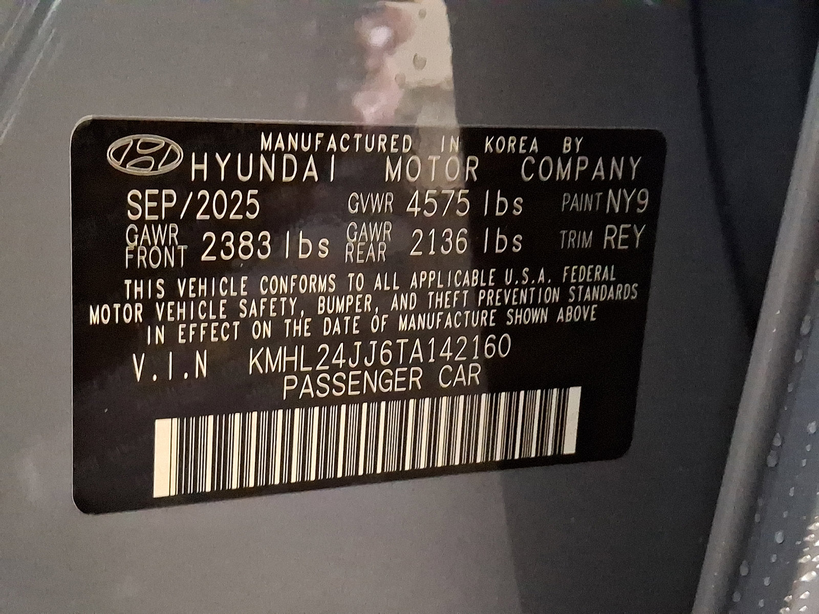 New 2026 Hyundai Sonata Blue image 10