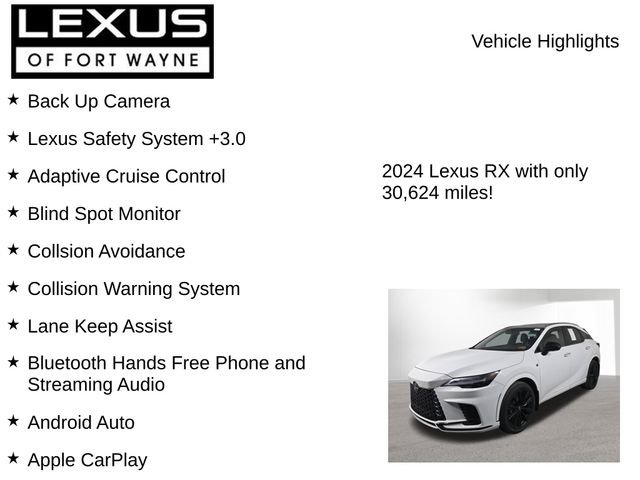Used 2024 Lexus RX 500h F Sport w/ Convenience Package image 8
