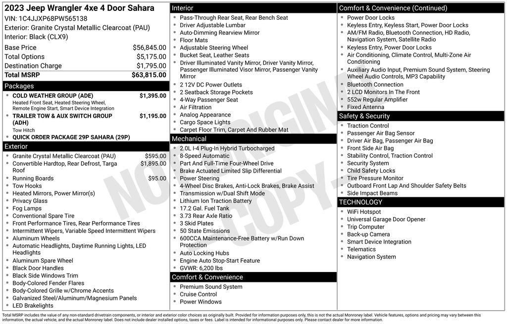 Used 2023 Jeep Wrangler Unlimited Sahara w/ Cold Weather Group image 30