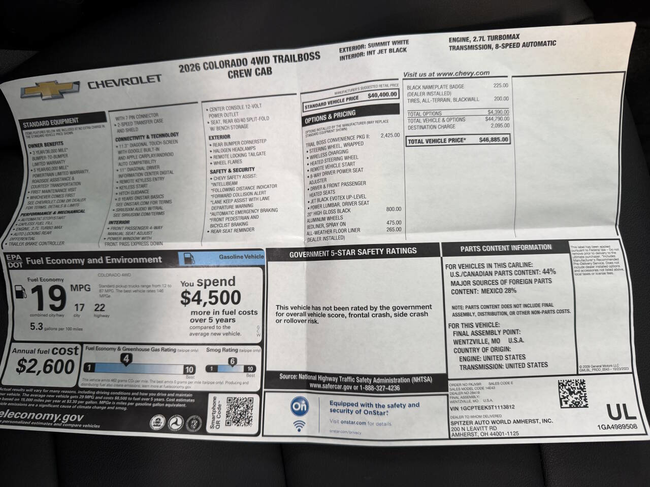 Used 2026 Chevrolet Colorado Trail Boss image 21