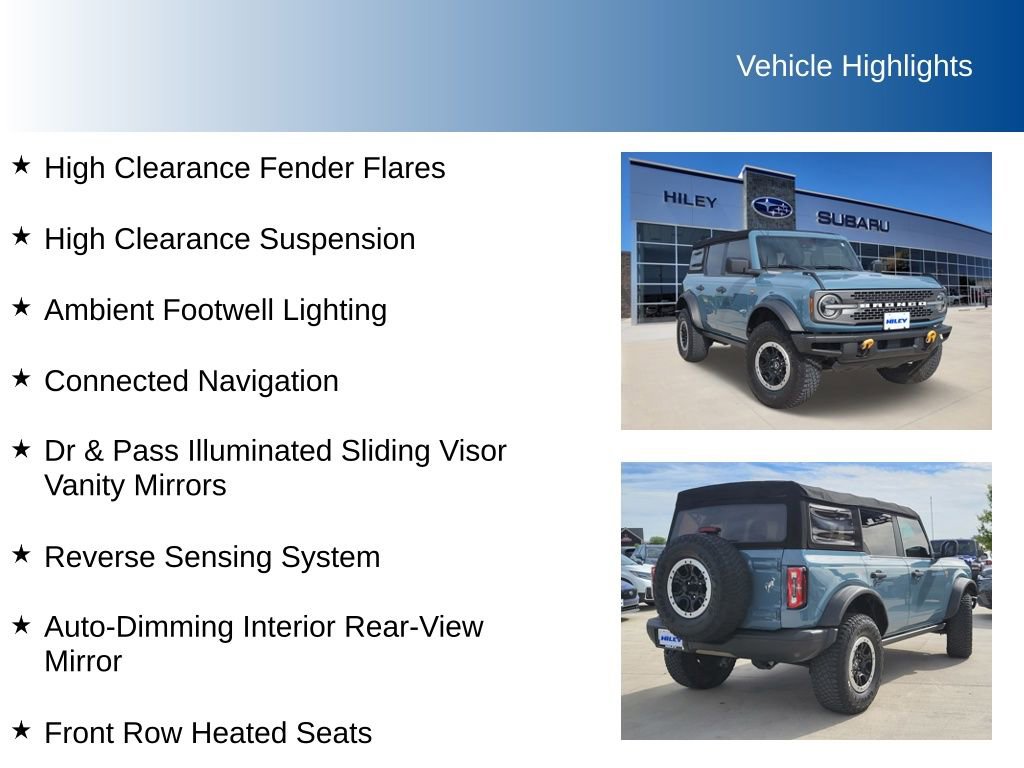 Used 2021 Ford Bronco Badlands w/ Sasquatch Package image 10