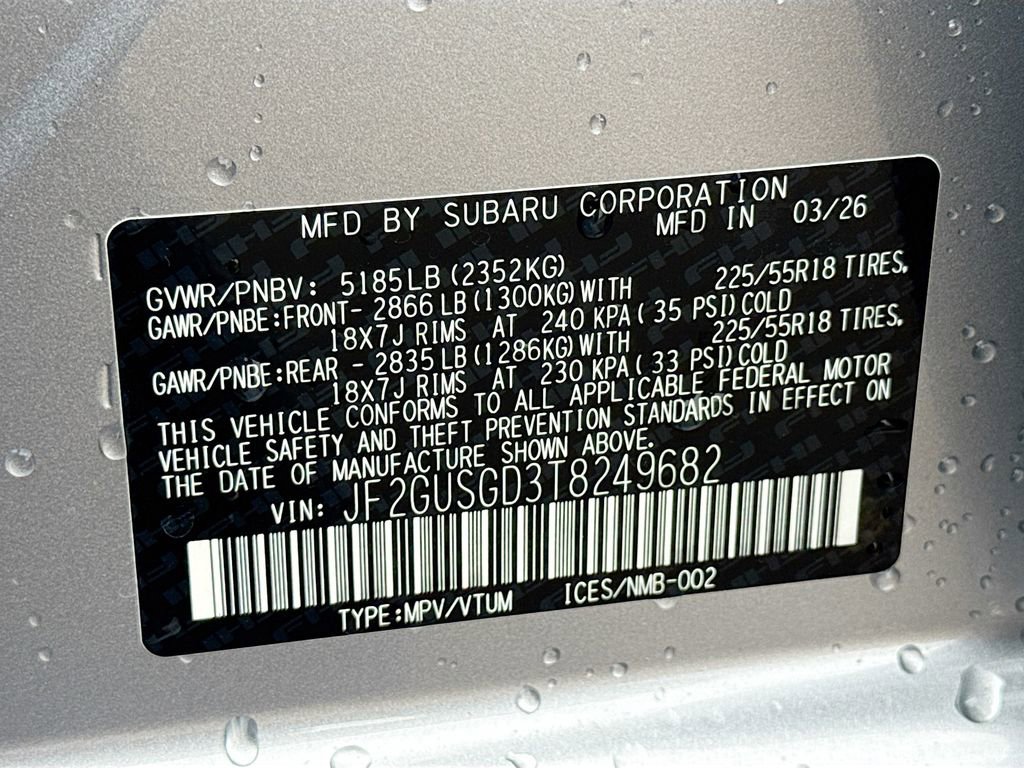 New 2026 Subaru Crosstrek 2.5i Sport AWD/4WD image 30