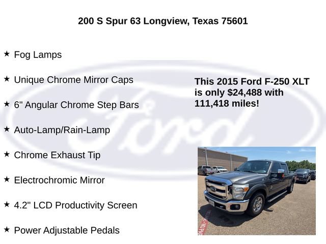 Used 2015 Ford F250 XLT w/ XLT Premium Package RWD image 18