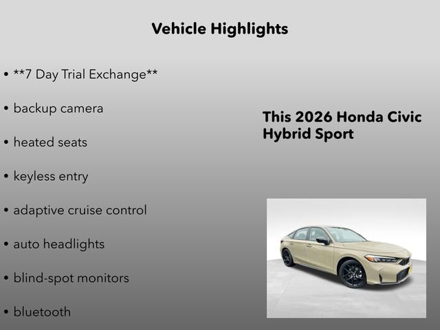 New 2026 Honda Civic Sport image 5