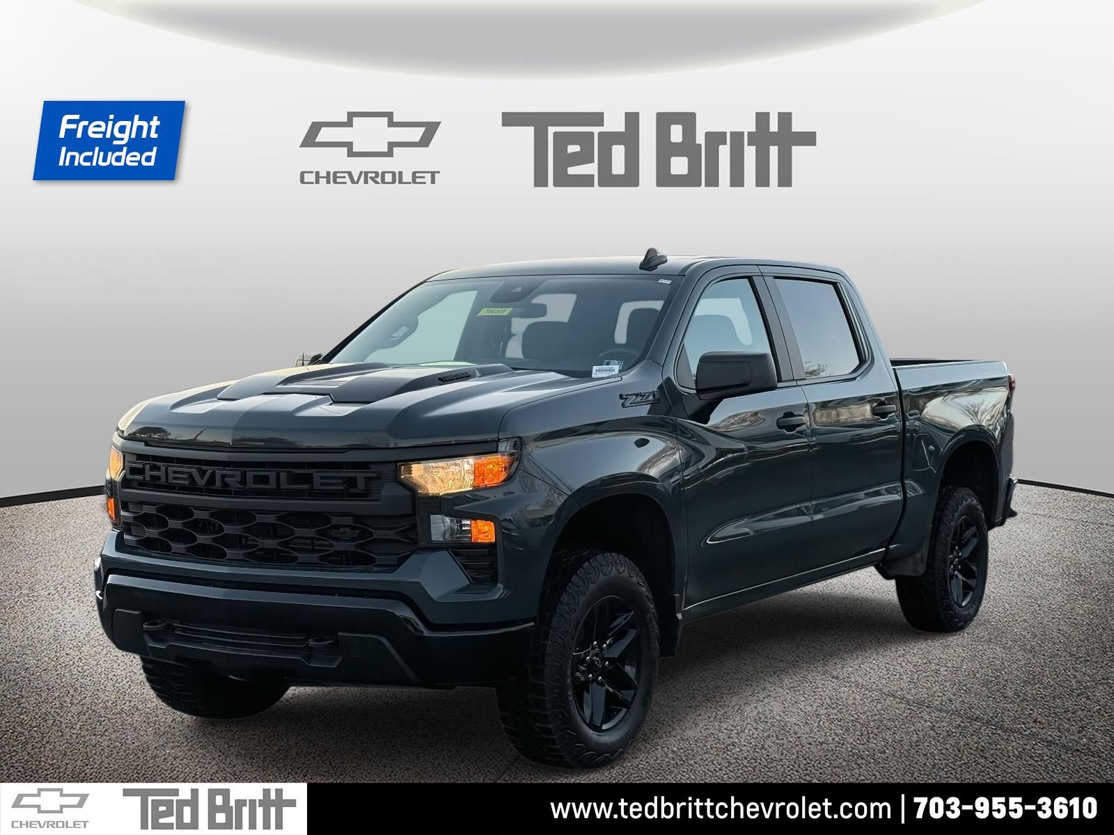 New 2026 Chevrolet Silverado 1500 Custom Trail Boss w/ Dark Appearance Package image 1