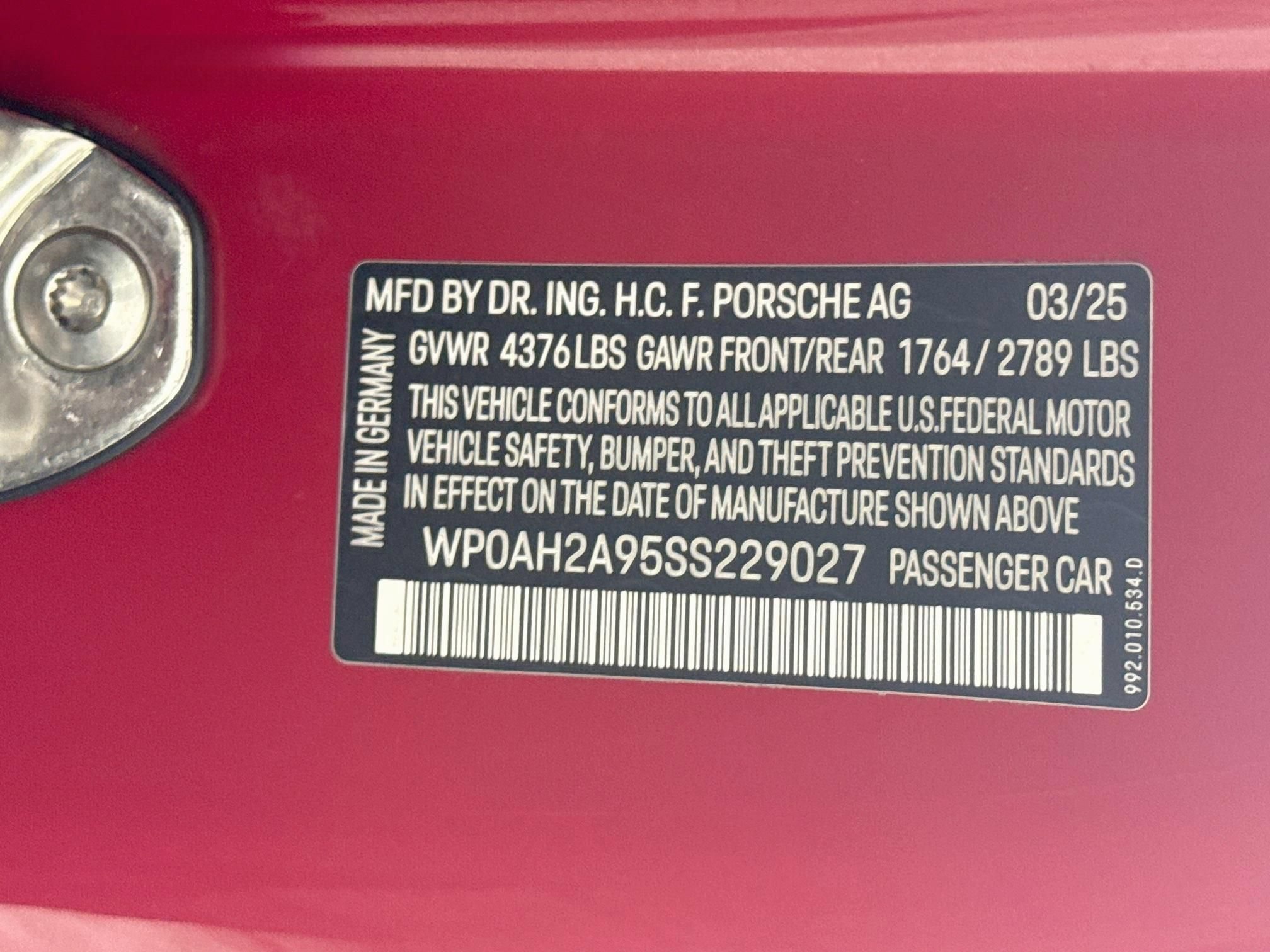 Certified 2025 Porsche 911 Carrera S RWD image 31