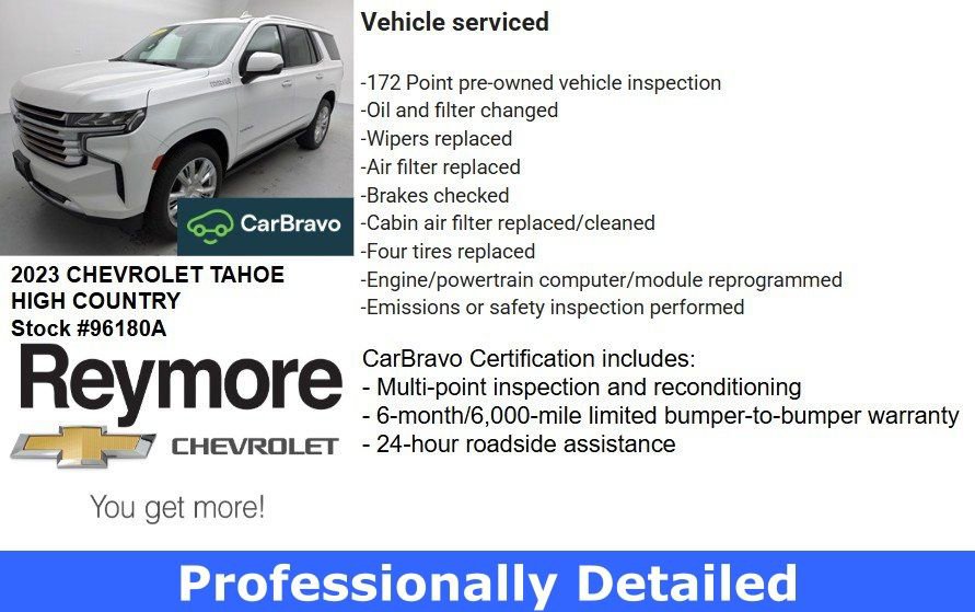 Certified 2023 Chevrolet Tahoe High Country image 65