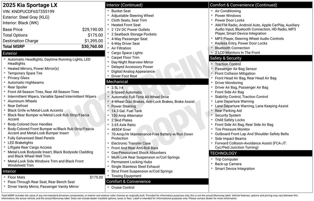 Used 2025 Kia Sportage LX image 41