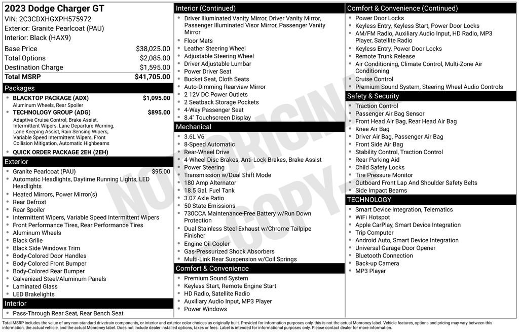 Used 2023 Dodge Charger GT w/ Blacktop Package image 4