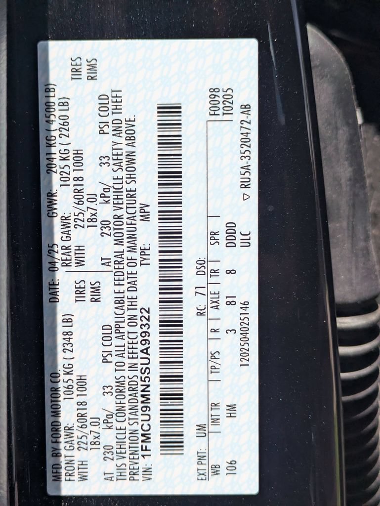 Used 2025 Ford Escape ST-Line AWD/4WD image 35