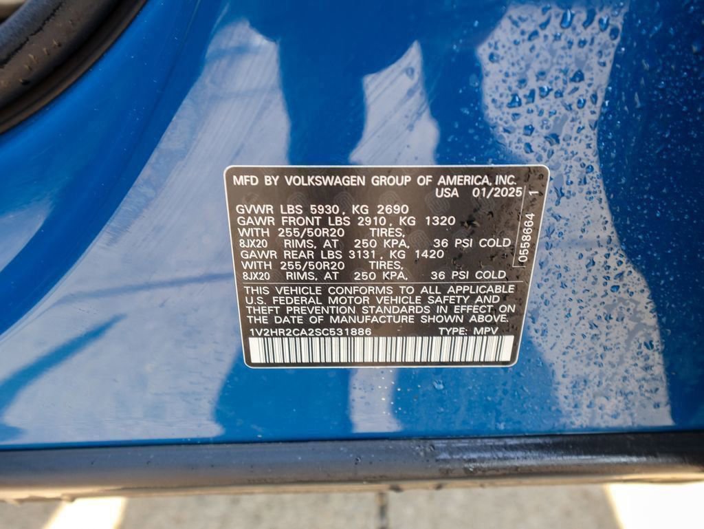 Certified 2025 Volkswagen Atlas SE w/ Black Wheel Package image 33