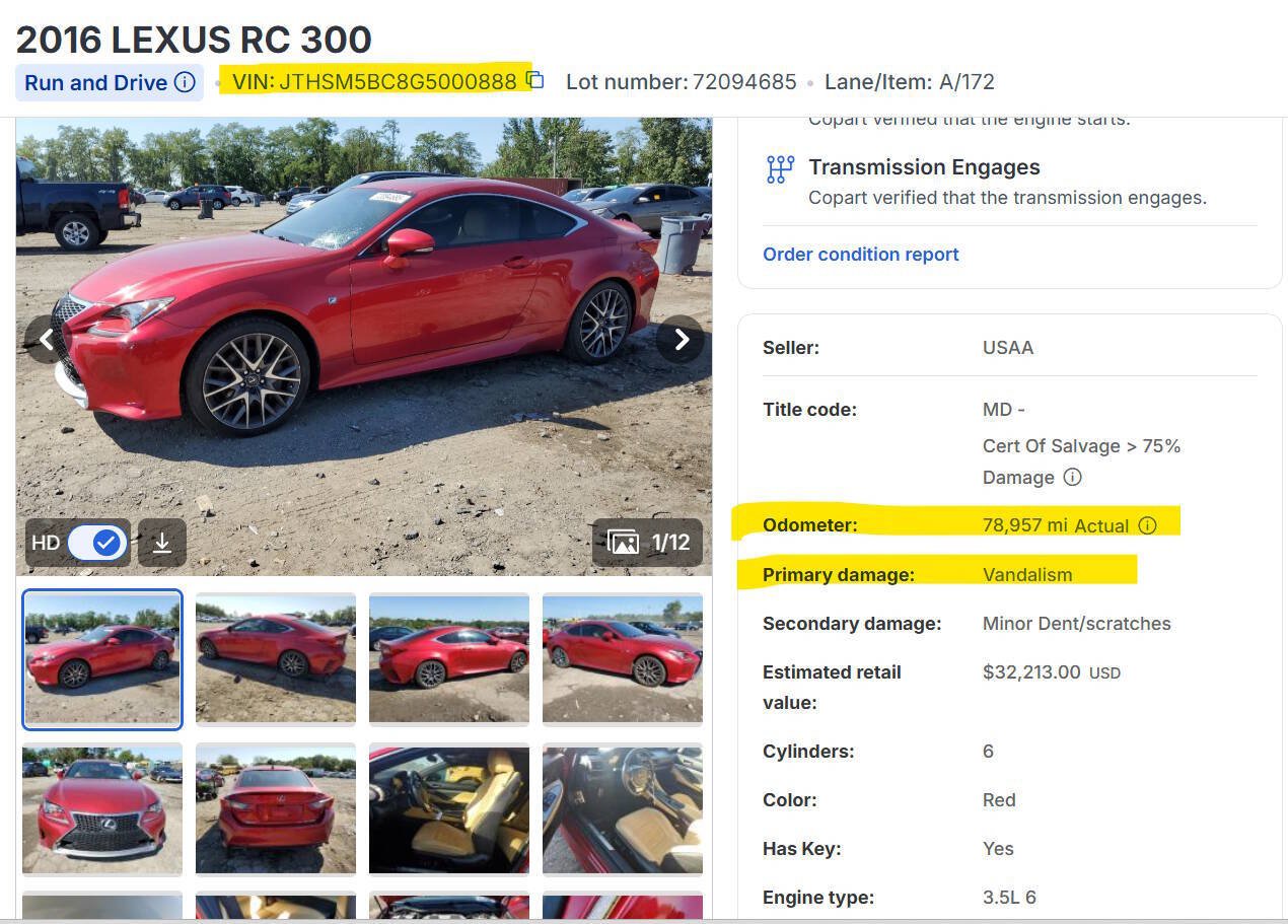 Used 2016 Lexus RC 300 AWD image 41
