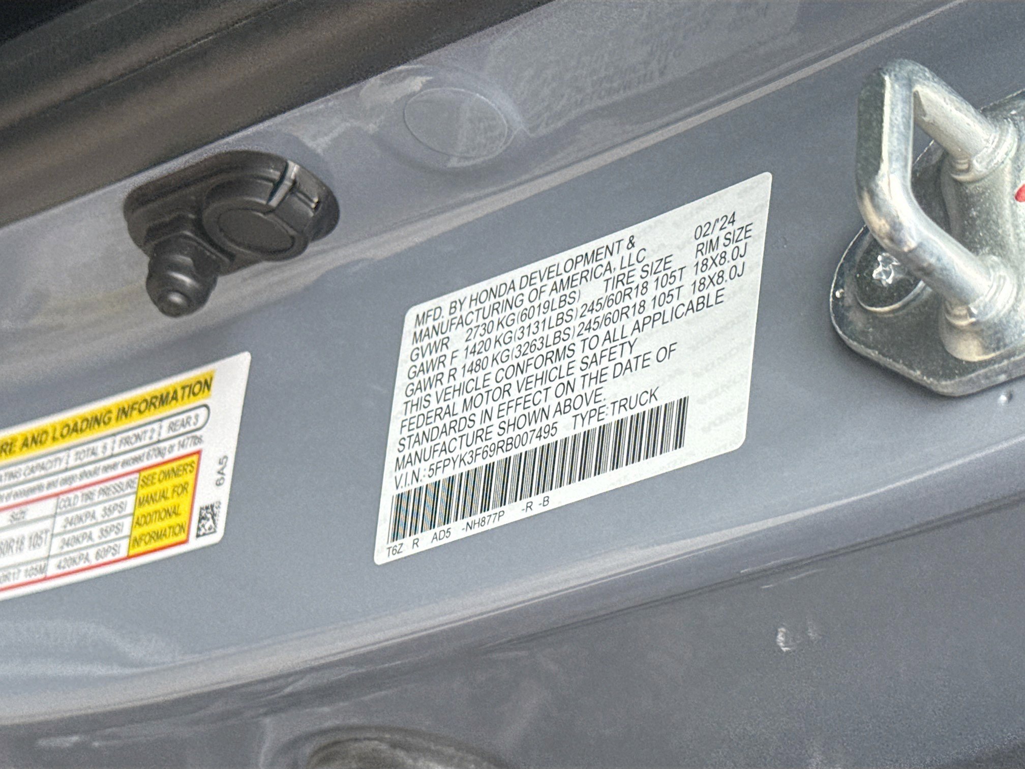 Certified 2024 Honda Ridgeline TrailSport image 38