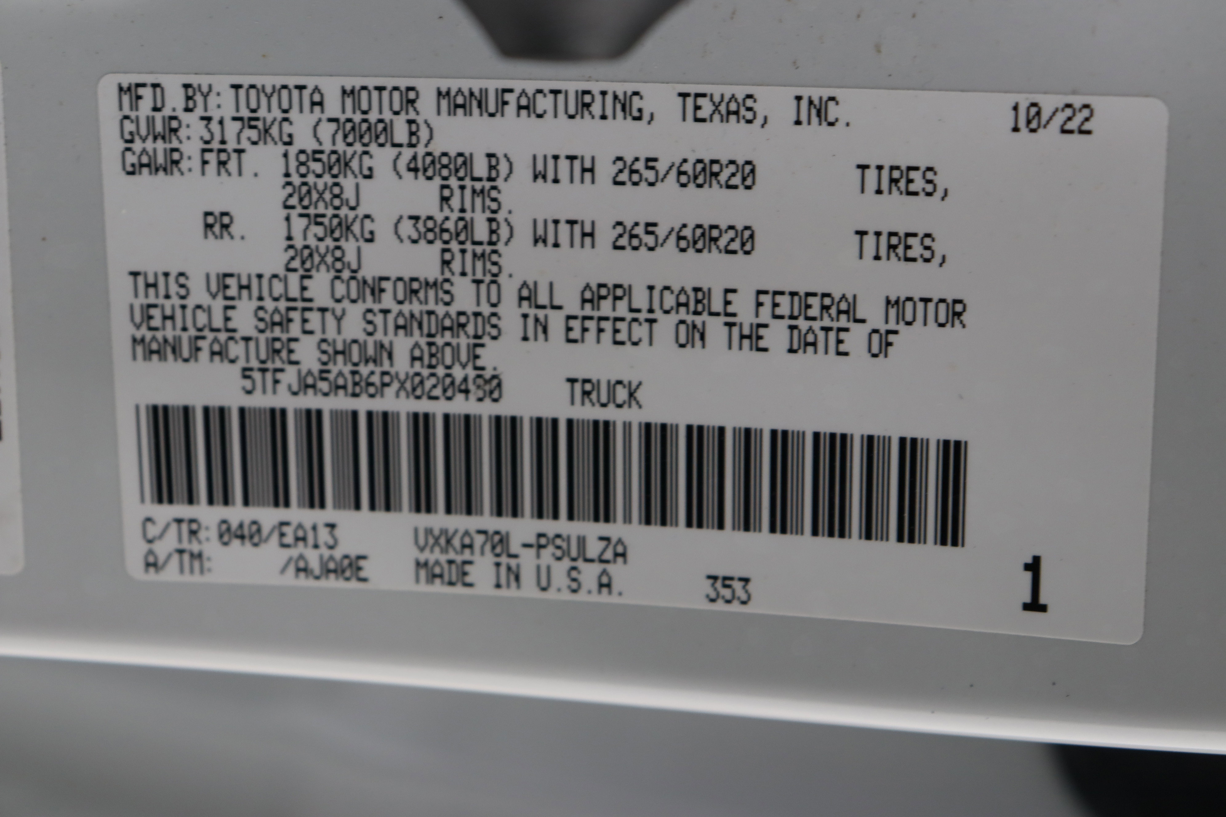 Used 2023 Toyota Tundra Limited w/ Power Package image 43