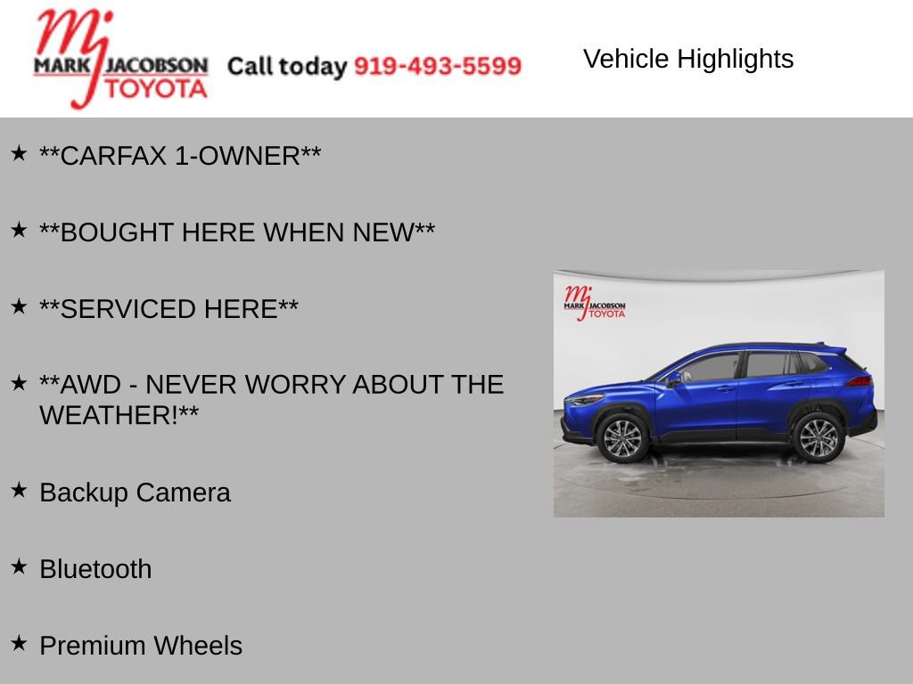 Used 2023 Toyota Corolla Cross XLE w/ Convenience Package AWD/4WD image 7